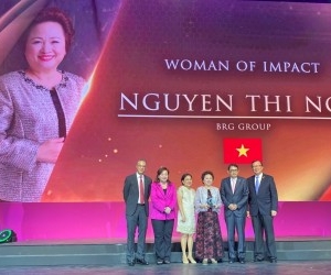 Madame Nguyen Thi Nga, Chairman of BRG Group honored with Woman of Impact Award