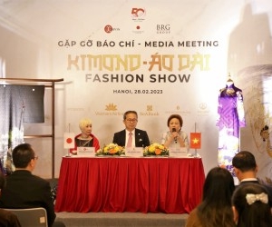 Kimono – Aodai Fashion Show: Chương trình giao lưu văn hóa nghệ thuật kỷ niệm 50 năm quan hệ Việt Nam – Nhật Bản