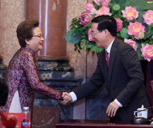  Chủ tịch Tập đoàn BRG cùng cộng đồng nữ doanh nhân Việt Nam  tiếp kiến Chủ tịch nước