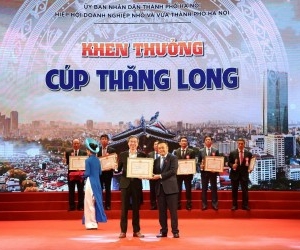 BRG Group received the 2022 Thang Long Cup honoring its contributions to the development of the Capital