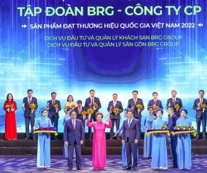 Nhiều thương hiệu thuộc Tập đoàn BRG  được vinh danh “Thương hiệu Quốc gia Việt Nam năm 2022”