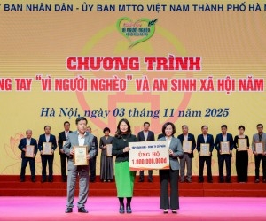 Tập đoàn BRG và Công ty Cổ phần Đầu tư Phát triển Thành phố Thông minh Bắc Hà Nội ủng hộ 2 tỷ đồng cho “Quỹ Vì người nghèo” của Thủ đô