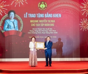 Tập đoàn BRG vinh dự được trao tặng Bằng khen của Ban Tuyên giáo và Dân vận Trung ương