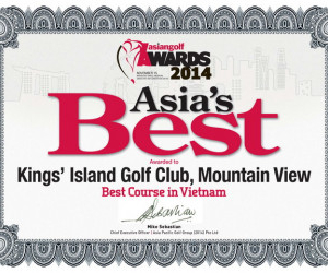 Kings’ Island Golf Resort nhận giải thưởng “Sân gôn tốt nhất Việt Nam” tại Hội nghị Golf Châu Á Thái Bình Dương lần 8 tổ chức ở Singapore