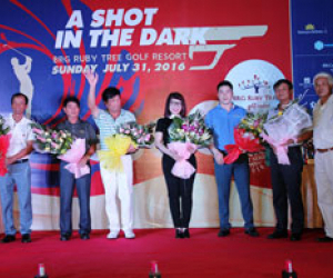 BRG Ruby Tree Golf Resort hosts “A Shot In The Dark” night golf tournament to switch on its world class lighting system