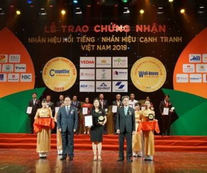 Tập đoàn BRG được vinh danh trong Top 10 Nhãn hiệu nổi tiếng nhất Việt Nam 2019