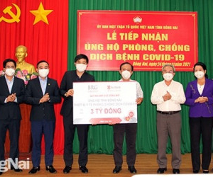 Tập đoàn BRG và Ngân hàng SeABank ủng hộ trang thiết bị y tế phòng chống dịch Covid-19 trị giá 3 tỷ đồng cho tỉnh Đồng Nai